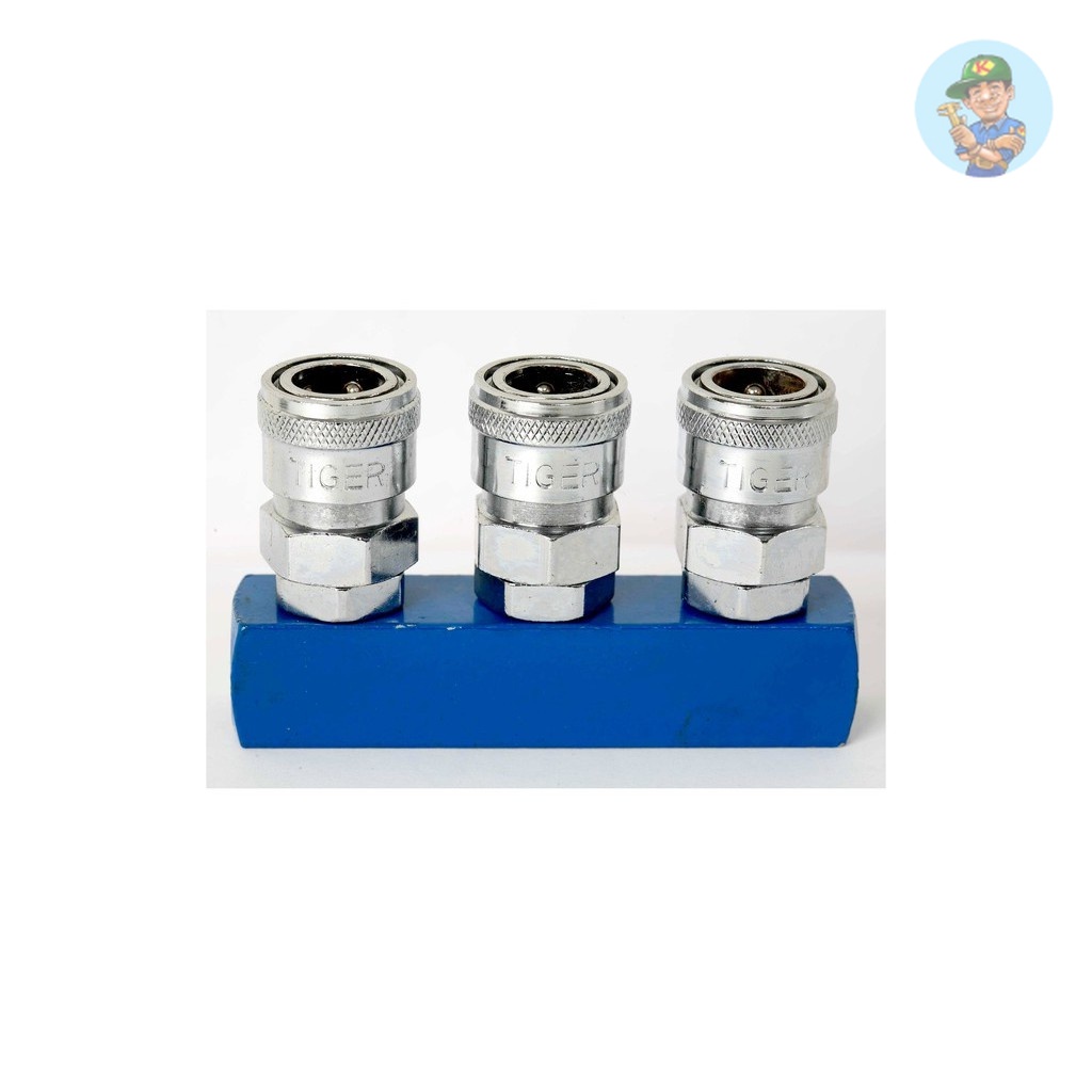 👨‍🔧 TIGER ข้อต่อคอปเปอร์ 3 และ 4 ทาง ขนาด 1/4" FT