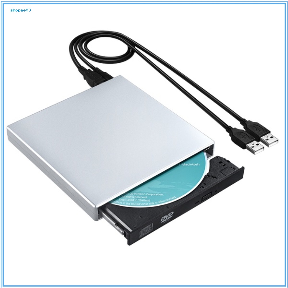 [Ky] USB ภายนอก CD-RW Burner DVD/CD Reader Player ไดรฟ์ออปติคัลสําหรับคอมพิวเตอร์แล็ปท็อป