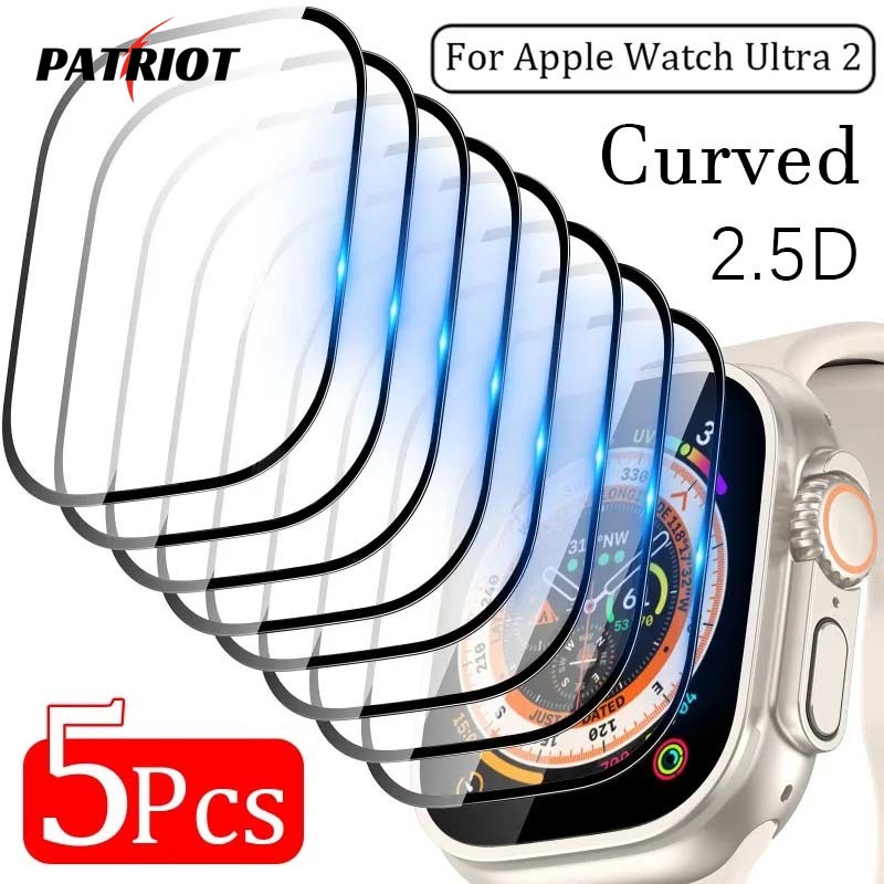 ฟิล์มกันรอยหน้าจอ HD ไม่ใช่กระจก กันรอยขีดข่วน สําหรับ Apple Watch Ultra 2 Smartwatch 5 ชิ้น