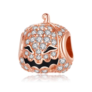 ใหม่ Charms สร้อยข้อมือ 925 จี้เงินสเตอร์ลิงคลิป evil eye Gold letter stopper เครื่องประดับดอกไม้ Apple Dog Claw กาแฟยูนิคอร์น Rose Gold Charm DIY Fine Bead
