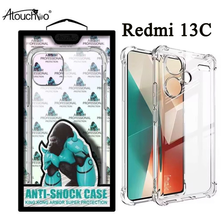 เคสใสกันกระแทกคิงคอง ขอบนิ่ม หลังแข็ง King Kong Case กันกระแทก4มุม XIAOMI Redmi 13C  9A 9C 9T 10a 10