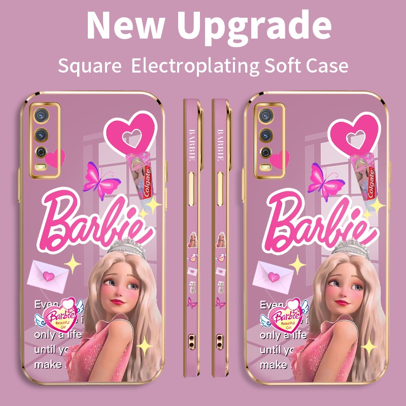 ทองชุบปลอกกรณีสําหรับVivo Y20 2020 2021 Y20s Y20s gกรณีสําหรับVivo Y20t Y20a Y20g vivi Y20sg voกรณีส