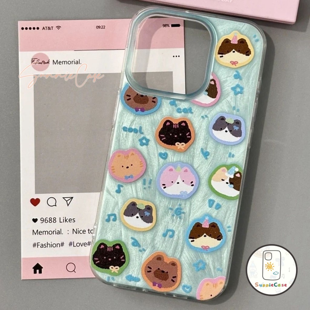 ตุ๊กตาหมี คิตตี้ สำหรับ เคส OPPO A16K A9 A57 A76 A15 A3s A58 A1K A60 A38 A17 A78 A98 A31 Reno 10 5 11 6 8T ดอกไม้ เคส