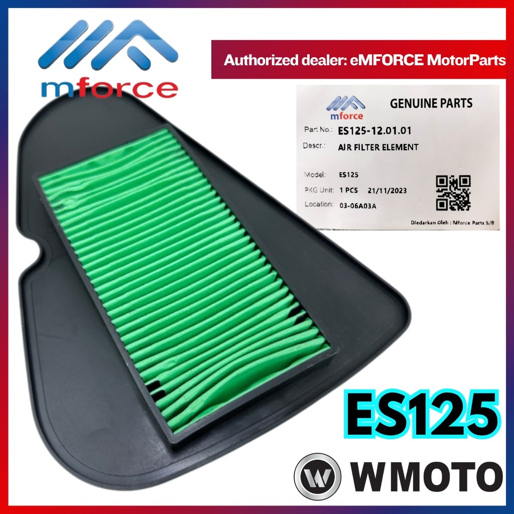 WMOTO ES125 ES 125 AIR FILTER AIR CLEANER PENAPIS ANGIN ES125-12.01 WMOTO