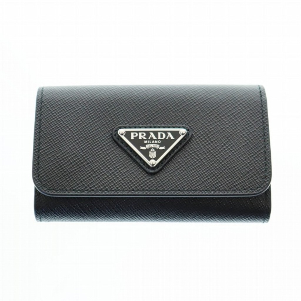 Prada Key Holder sufiano black ส่งตรงจากญี่ปุ่น มือสอง
