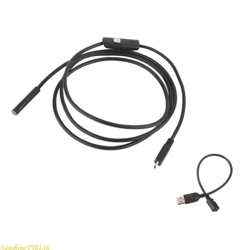 Sun กล้องตรวจสอบงู USB กล้องขอบเขต Borescope พร้อมไฟ LED 6 ดวง