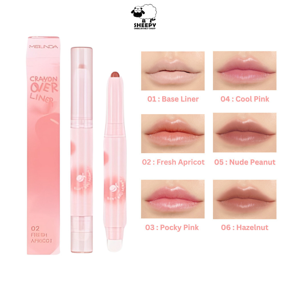Meilinda Crayon Over Liner ลิปไลเนอร์ เขียนขอบปาก พร้อมแปรงเบลนด์ (MC2079)