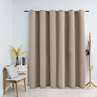 Cosoo "Earth Tone" ผ้าม่านทึบกันแสง - ห่วงตาไก่ (มินิมอล โทนน้ำตาล) มี 16 ขนาด ประตู / หน้าต่าง / กั้นห้อง พร้อมส่งทันที
