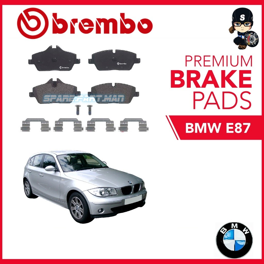 ผ้าเบรคหน้า BREMBO (1 ชุด) - BMW E87 116i,118i