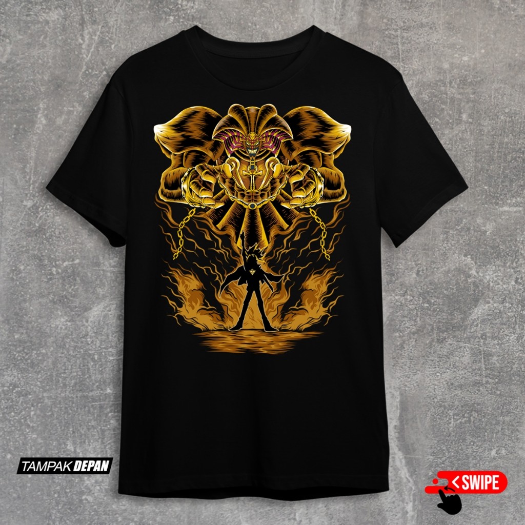 เสื้อยืดอนิเมะ Exodia The Forbidden One Yugioh ไม่โอเวอร์ไซส์