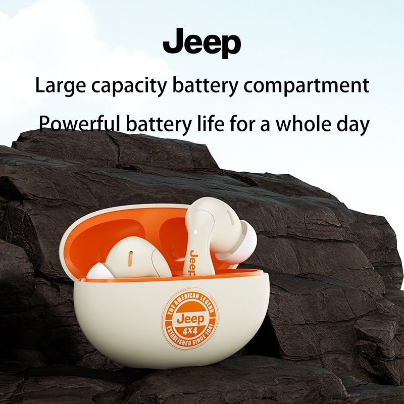 เบสแน่น Jeep EW121 หูฟังบลูทูธ เสียงดี HD Calls โทรคุยชัด บลูทูธ 5.4 จับคู่เร็วหูฟังบลูทูธ พร้อมไมโค