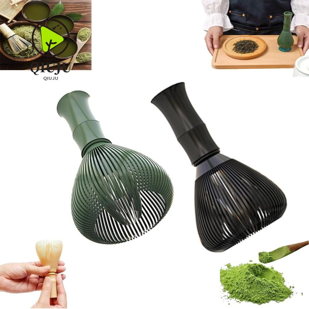 Qiju Matcha Whisk, Food Grade ABS Resin Whisk, Reusable With Whisk Holder Matcha Whisk Set