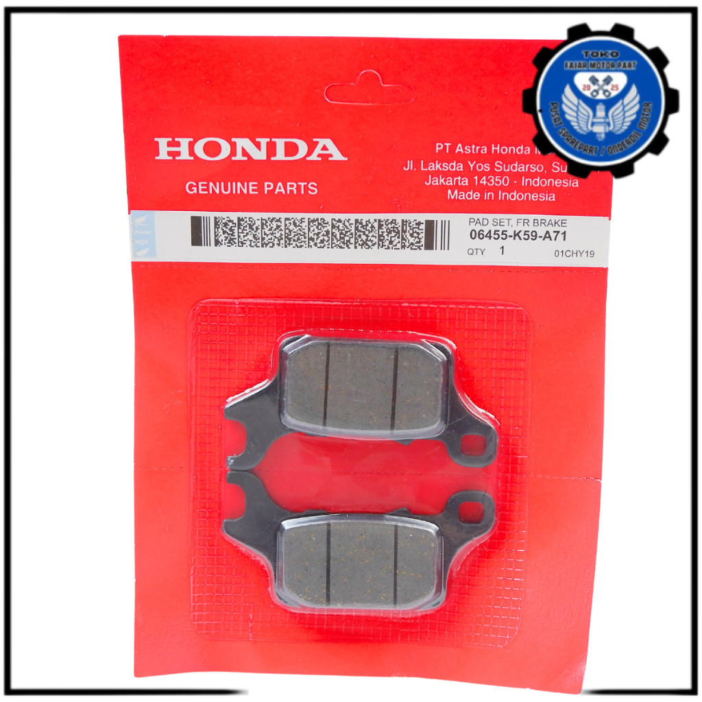 Vario 150 ผ้าเบรคหน้า led - ขายึด - Honda Vario 150 K59 ผ้าเบรคหน้า - ส่วน 06455-K59-A71