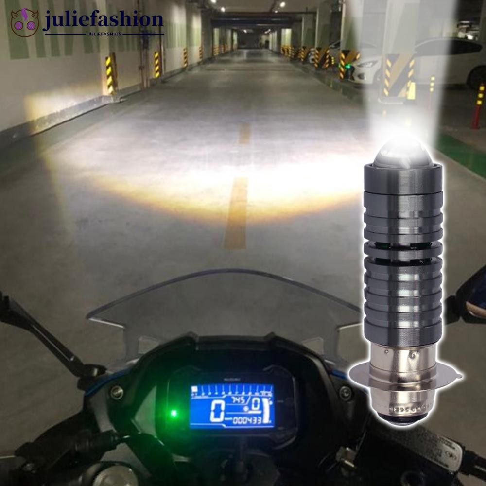 JULIEFASHION Universal 12V-80V 2000LM Dual สีไฟหน้าหลอดไฟ P15D H6 PX15D LED รถจักรยานยนต์ Hight H6 ส