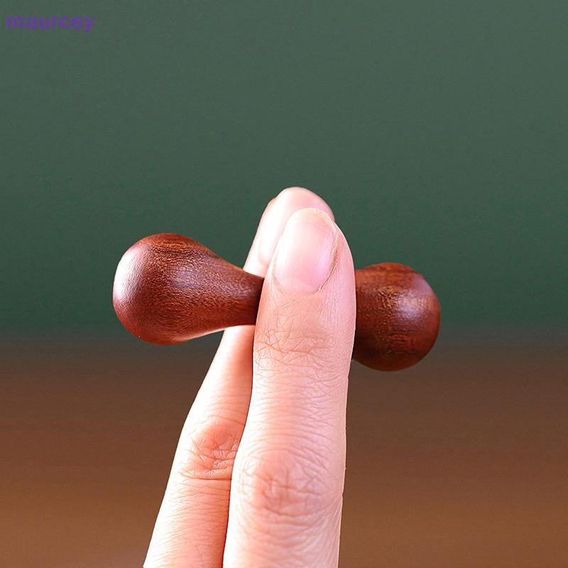 Maurcey Knucklebone ไม้จันทน์ปลายนิ้ว Top Baole ลูกปัด Begleri Knucklebone Finger Limit Anti Stress ออทิสติก ADHD การออกกําลังกายนิ้วมือ TH
