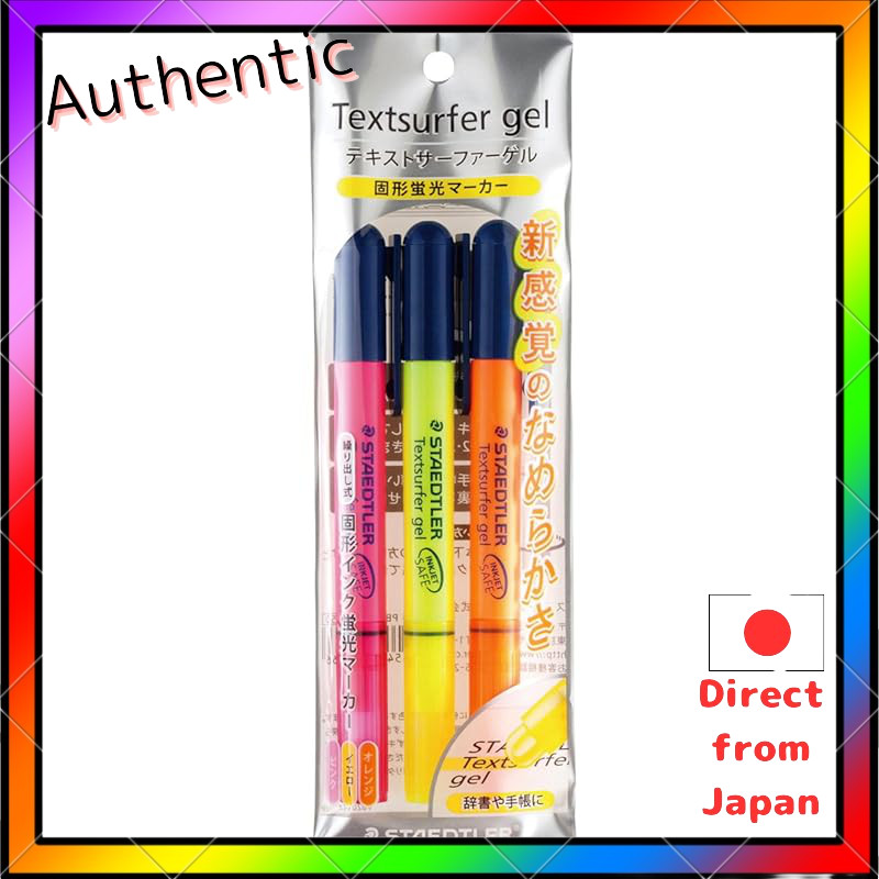 Staedtler Highlighter Solid Marker Text Surfer Gel 264 ชุด 3 สี Pb3
