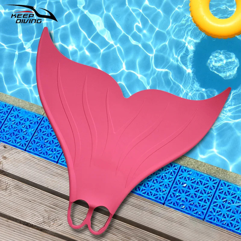 [Legend8] ดําน้ํา Fins ผู้ใหญ่ว่ายน้ํา Flippers ซิลิโคน Mermaid Tail Surf Fins รองเท้าดําน้ําชิ้นเดียวรองเท้า Monofin Gear