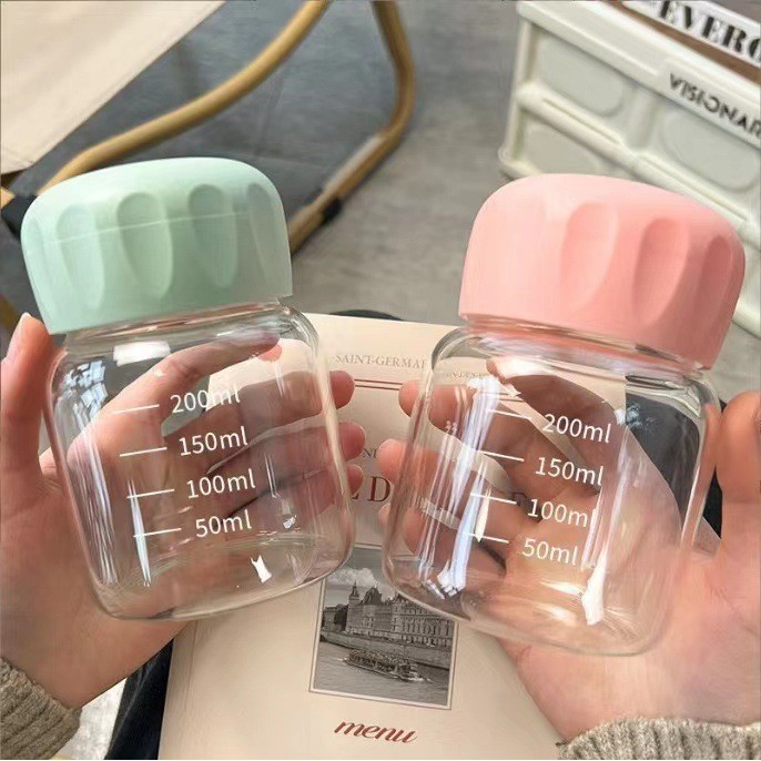 Mini Heat-Resistant Handy Cup แก้วไขมันถ้วย Shaker ถ้วยของขวัญถ้วยนมนักเรียน Influencer แบบพกพาขนาดเล็ก - รูปที่ 4