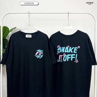 อ่อนนุ่ม 6 เสื้อยืด Oversize Shake it off สกรีนลายหน้า-หลัง by AnyWear ผ้าCotton100% ผ้านุ่ม ทรงเกาหลี ใส่สบาย