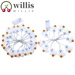 Willis สายไฟ Led รูปหัวกะโหลกค้างคาว 1.5 ม. 3 ม. สําหรับตกแต่งปาร์ตี้ฮาโลวีน