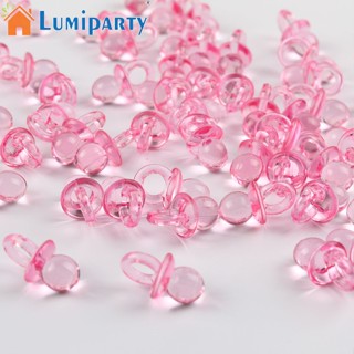 Lumiparty จุกนมหลอกเด็ก อะคริลิคใส ขนาดเล็ก สําหรับตกแต่งบ้าน โต๊ะ ของขวัญ 50 ชิ้น