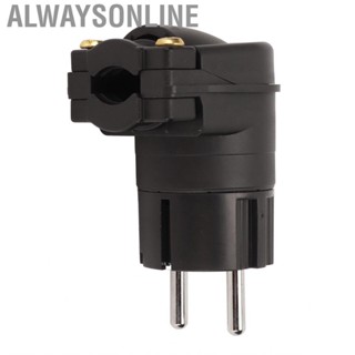 Alwaysonline Audiophile Power Connector Male Rhodium Plated AC Plug For DIY HiFi Cable