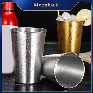 &lt;moonback&gt; แก้วน้ําสเตนเลส พรีเมี่ยม ทําความสะอาดง่าย จับสบาย สําหรับบ้าน และกลางแจ้ง ความจุ 230 350 500 มล.