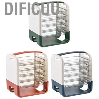 Dificuu 4 Layers Dish Preparation  Holder Drawer Design Plastic Vegetable Storage Rack Foldable Kitchen  Organizer