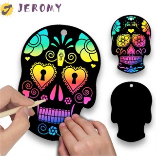 Jeromy ที่คั่นหนังสือ ลายโครงกระดูก สีรุ้ง สําหรับเป็นของขวัญ Diy