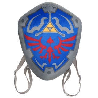 กระเป๋าเป้สะพายหลัง ผ้ากํามะหยี่ขนนิ่ม ลายการ์ตูน The Legend of Zelda Hylian Shield