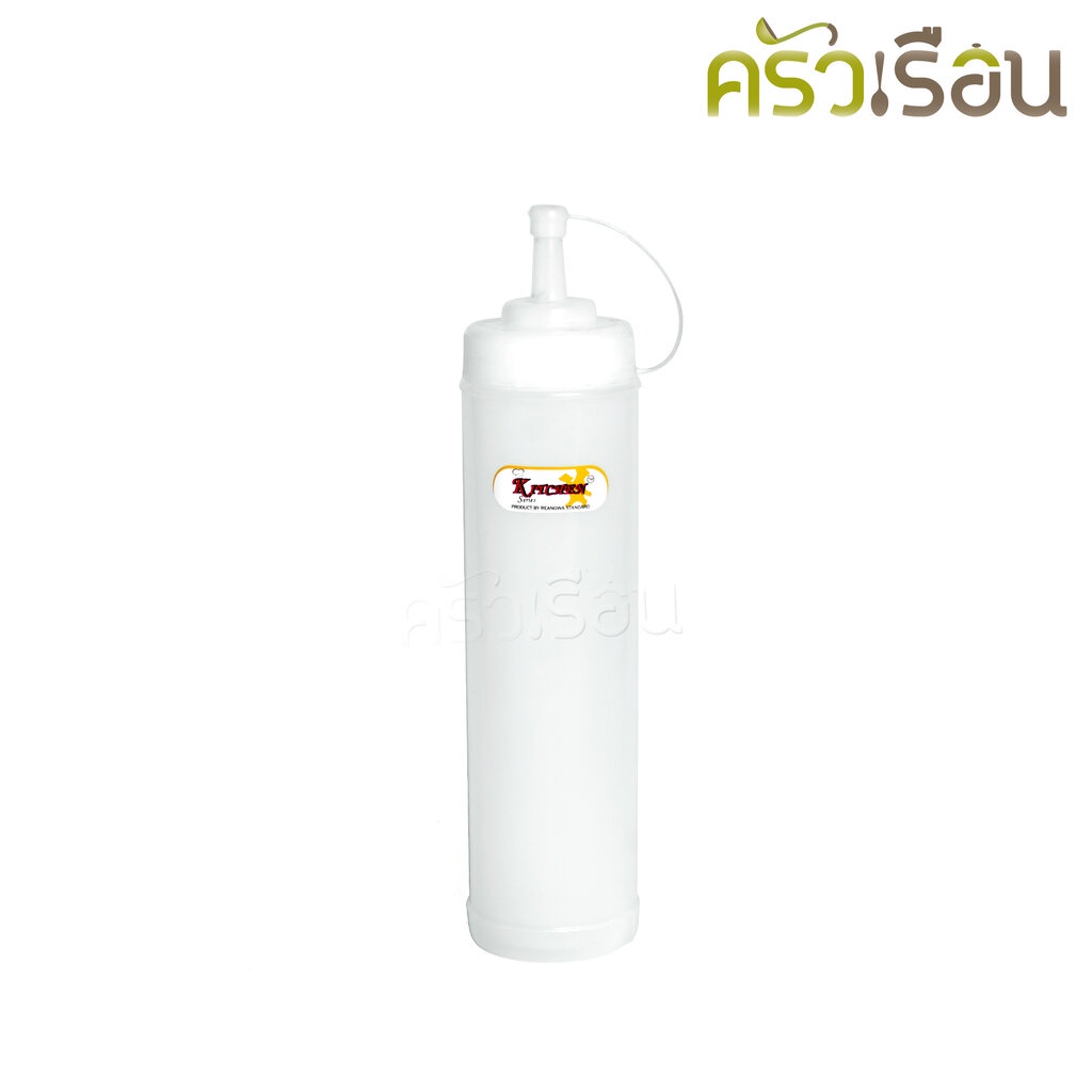 Reangwa Standard ขวดบีบ พลาสติก RW9349 ขาว 27 ออนซ์ / 850 ml. 7 x 29.2 ซม. ขวดบีบซอส ขวดนมข้น ขวดบีบนมข้นคอกว้าง SQUE...