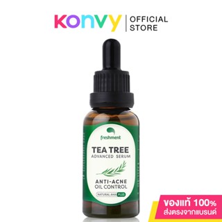 Freshment Tea Tree Advanced Serum เฟรชเม้นท์ เซรั่มทีทรี ลดการเกิดสิว ควบคุมความมัน ปรับผิวกระจ่างใส.