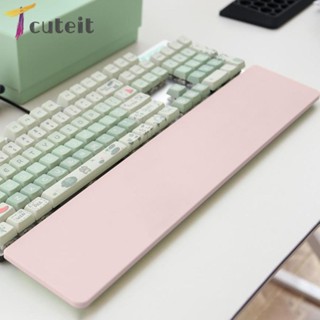 Tcuteit ที่พักข้อมือซิลิโคน กันฝุ่น พิมพ์ง่าย สําหรับคีย์บอร์ด 104 108 98 100 คีย์