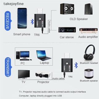 Tfth 2 In1 อะแดปเตอร์ส่งสัญญาณหูฟังไร้สาย USB สําหรับคอมพิวเตอร์