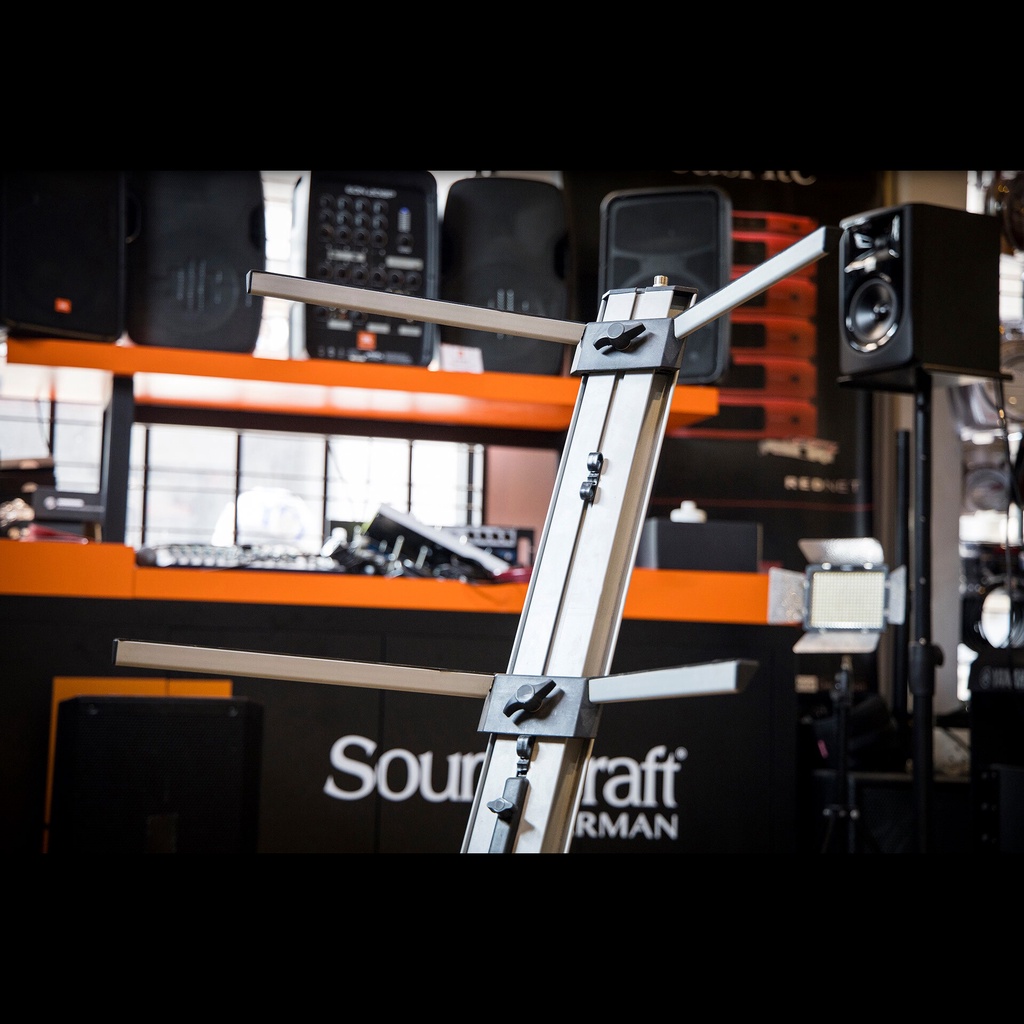 Alctron® KS100 2-Tier Keyboard Stand ขาตั้งคีย์บอร์ด 2 ชั้น ฐานกาง 3 ขา  รองรับความกว้างไม่เกิน 38 ซม. รับน้ำหนักสูงสุด - รูปที่ 6