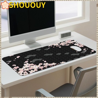 Shououy แผ่นรองเมาส์ คีย์บอร์ด กันลื่น ขนาดใหญ่ ลายดอกซากุระ 29.13 X 14.96 นิ้ว