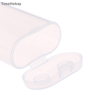 Timehebay กล่องพลาสติกใส กันน้ํา เพื่อความปลอดภัย สําหรับ 2 ส่วน 18650
 En