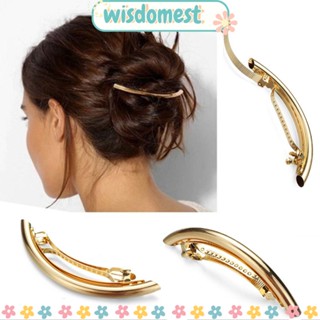 WISDOMEST กิ๊บติดผมโลหะ สีทอง สีเงิน สําหรับร้านทําผม