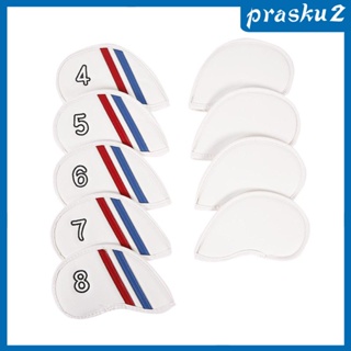 [Prasku2] ผ้าคลุมหัวไม้กอล์ฟ หนัง PU 4 5 6 7 8 9 A P S 9 ชิ้น