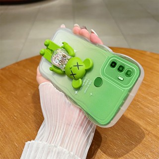 เคสโทรศัพท์ OPPO A53 2020 ซิลิโคน กันกระแทก ฝาครอบป้องกัน ผู้ชาย ผู้หญิง อิทธิพล พร้อมตัวยึด