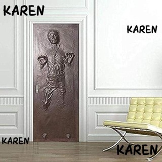 Karen สติกเกอร์ PVC กันน้ํา ขนาด 77X200 ซม. สําหรับตกแต่งห้องนอน ห้องนั่งเล่น