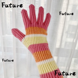 Future ถุงมือถัก กันลม หน้าจอสัมผัส ให้ความอบอุ่น กันความร้อน กันลื่น สําหรับผู้ชาย และผู้หญิง