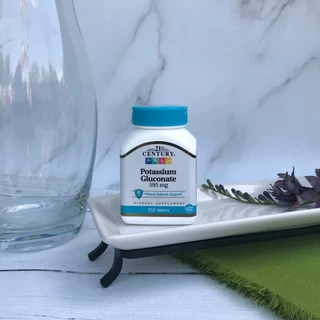 📢พร้อมส่ง 🔔 21st Century Potassium Gluconate, 595 mg, 110 Tablets
