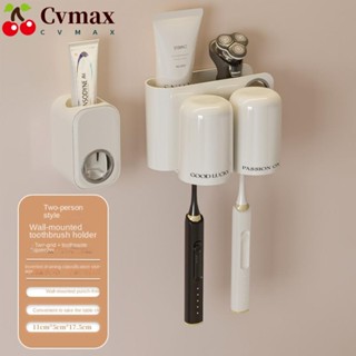 Cvmax ชุดที่วางแปรงสีฟัน ยาสีฟัน แบบแขวนผนัง ไม่ต้องเจาะ สําหรับห้องน้ํา