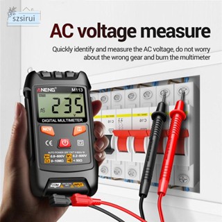 [szsirui] เครื่องทดสอบมัลติมิเตอร์ไฟฟ้า ป้องกันการไหม้ สําหรับช่างไม้