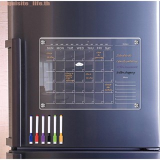 1/2PCS A4 A3 Clear Acrylic Magnetic Calendar Board Planner Daily Weekly Monthly Schedule Fridge Magnet Dry Erase Board for Home School Office