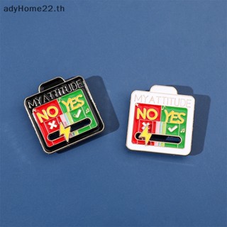 Adyhome เข็มกลัดโลหะ อัลลอย ลาย MY ATTITUDE ของขวัญ สําหรับเพื่อน
