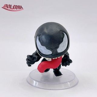 โมเดลตุ๊กตาฟิกเกอร์ Spiderman Venom Spiderman น่ารัก ของเล่นสะสม สําหรับเด็ก