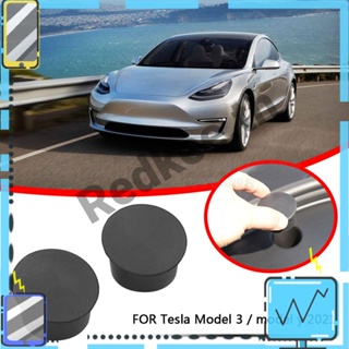 ฝาครอบป้องกันสกรูสลักเกลียว ด้านหน้า สําหรับ Tesla Model 3 Model Y 2021 2 ชิ้น [Redkee.th]