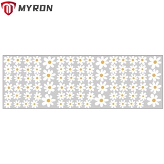 Myron สติกเกอร์ไวนิล ลายดอกเดซี่ สีขาว 30x90 ซม. ลอกออกได้ สําหรับติดตกแต่งผนังห้องนอนเด็ก